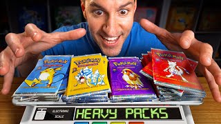 Opening ALL HEAVY Vintage Packs of Pokémon Cards [upl. by Yclehc]