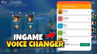 NEW VOICE CHANGER OPEN MIC APP  HOW TO VOICE CHANGER WHILE INGAME IN MOBILE LEGENDS [upl. by Cumine]