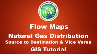 GIS Tutorial  Flow Maps  Natural Gas Distribution  Source to Destination amp Vice Versa  ArcGIS [upl. by Kaufman]