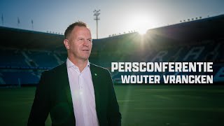 Persconferentie Wouter Vrancken [upl. by Nitsrek]