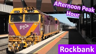 VLine trains at Rockbank during Peak Hour N Class trains amp Vlocities  Melbourne Transport [upl. by Licha]