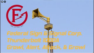 Federal Sign amp Signal Thunderbolt 1000A  2X Growl Alert amp Attack  Meade County Roblox [upl. by Kelleher347]