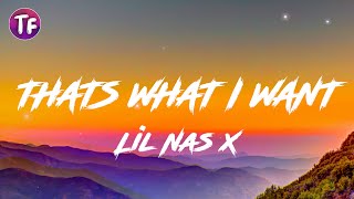 Lil Nas X  THATS WHAT I WANT Lyrics [upl. by Lleira]