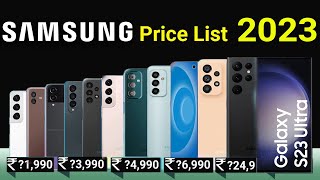 Samsung All New amp Best Mobiles Price List 2023 [upl. by Gladstone725]