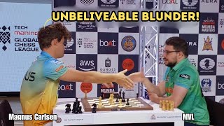 MVL Brutally CRUSHED Magnus Carlsen After an Unbelievable Blunder [upl. by Ushijima]