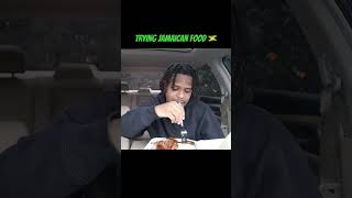 Trying Jamaican Food shorts jamicanfood jamaica [upl. by Kataway]