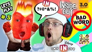 Lets Play DISNEY INFINITY 30 INSIDE OUT 5 Chases Curse Word Mental Notes Phase 1 2  FGTEEV [upl. by Basia]