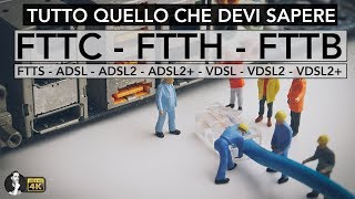 FTTH  FTTC  FTTB  VDSL  ADSL  TUTTE LE DIFFERENZE [upl. by Raouf647]