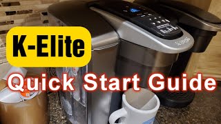 Keurig KElite Coffee Maker Setup Instructions [upl. by Intruoc722]