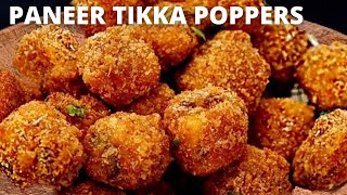 Paneer Tikka poppers  Paneer popcorns  paneer snacks  paneer nuggets  paneer tikka recipe [upl. by Iana]