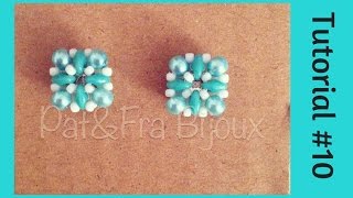 TUTORIAL PERLINE 10  Orecchini Baby a perno Beading tutorial [upl. by Given877]