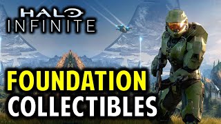 Foundation All Collectibles Location  Audio Logs amp Skull  Halo Infinite Collectibles Guide [upl. by Adi]