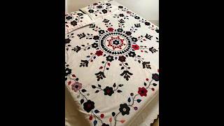 trending aplic bed sheets designstylishaplic bedcover [upl. by Berthold]