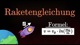 Raketengleichung  Herleitung Beispiel Impulserhaltung Physik [upl. by Olsewski546]