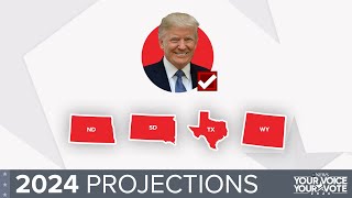 2024 Election Projections for Texas ND SD Wyo [upl. by Anam]