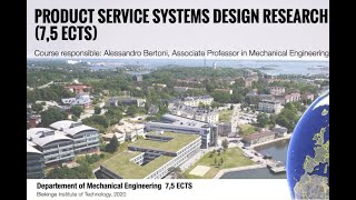 MT2555  PSS Design Research  Mechanical Engineering  Blekinge Institute of Technology [upl. by Mickey]