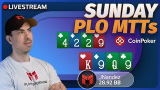 High Stakes PLO Tournaments on CoinPoker [upl. by Sucram]