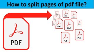 How to split pdf file multiple pages into separate pdf files Latest [upl. by Aleydis]