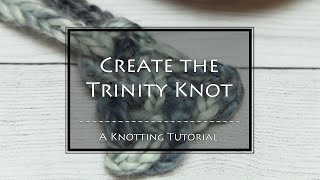 Trinity Knot I Cord Necklace Tutorial [upl. by Oap]