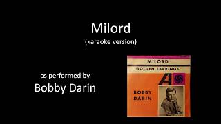 karaoke Bobby Darin  Milord [upl. by Reffineg537]