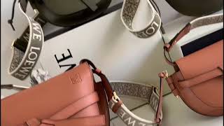 Loewe Mini Gate Bag Thick Strap Adjustable Two Colors Crossbody Bag [upl. by Nomihs562]