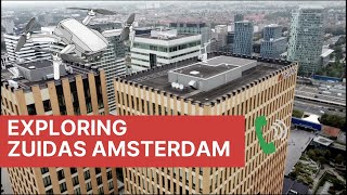 Dronebeelden van de Zuidas in Amsterdam [upl. by Kcirddec]