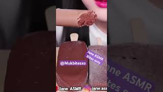 Jane ASMR chocolate ice cream Mukbang bites only shorts viralvideo video fyp new edit trend [upl. by Trimble745]