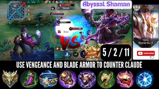 HYLOS BEST BUILD 2024 amp GAMEPLAY TUTORIAL  USE VENGEANCE AND BLADE ARMOR TO COUNTER CLAUDE [upl. by Alidia]