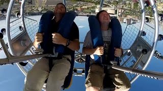 Sling Shot Reverse Bungee  Elitch Gardens Denver HD [upl. by Hackney]