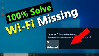 WiFi Not Showing in Windows 10  How to Solve WiFi Not Showing in Windows 10  WiFi Not Showing [upl. by Leuams]