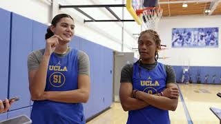 UCLA W Basketball Media Availability  Lauren Betts Janiah Barker Nov 22 2024 [upl. by Garvy]