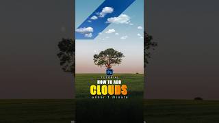 How to add clouds to an image in photoshop photoshop photoshoptutorial graphictips [upl. by Ennaillij54]