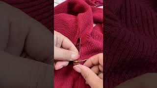 How to fix your sweater hole  manufacturing dresstells amazonfinds hacks handsewing tricks [upl. by Inimak]