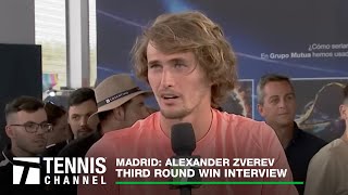 Alexander Zverev discusses his love for playing in Madrid  2023 Madrid Third Round [upl. by Piselli475]