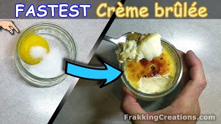 Fastest microwave Creme Brulee in Minutes  Make 1 2 or more NO bake Creme Brulee recipe [upl. by Abbie]