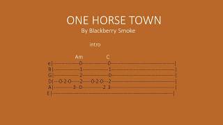 One Horse Town by Blackberry Smoke  Easy chords and lyrics [upl. by Anima686]