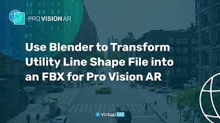 Use Blender to Transform Utility Line Shapefile into an FBX for Pro Vision AR [upl. by Assenov]