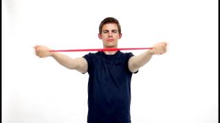 ELASTIC BAND BILATERAL HORIZONTAL ABDUCTION hep2go [upl. by Nafri]