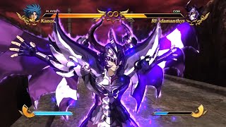 Kanon vs Rhadamanthys Saint Seiya Soldiers Soul 4K [upl. by Dorr]