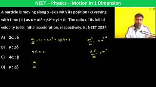 A particle is moving along x axis with its position x varying with time  t  as [upl. by Notyard]