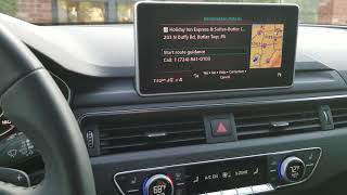 AUDI 2018 A5 Route Navigation System Review [upl. by Otcefrep]