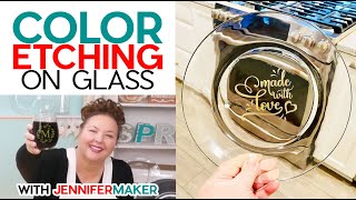 The BEST Color Etching on Glass  Three Different Methods Tested [upl. by Eenyaj]