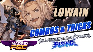 Lowain Combos meaty setups tricks  Granblue Fantasy Versus Rising [upl. by Sirehc]