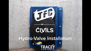 Install on Tracey Concrete manhole ring of JFC Civils Hydro Valve Flow control chamber [upl. by Sregor543]