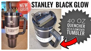 NEW Stanley Cup Black Glow 40 oz Tumbler H20 FlowState with Handle Review [upl. by Anoval]