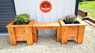 Garden Planters With A Bench Seat That Anyone Can Make Planter Box Garden Ideas [upl. by Marron202]