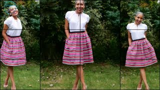 How To Sew  Dirndl Skirt with Pockets [upl. by Nuahsyd]