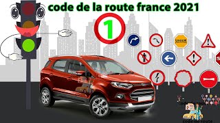 examen code de la route France 2021😘code de la route France 2021 serie 1permis de conduire test1 [upl. by Ekaterina391]