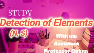 Detection of Elements NampS in organic compoundsLec 7 2nd year chemart expressions [upl. by Eirrem]