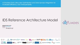 Webinar on International Data Spaces IDS Reference Architecture Model  IDSA  PLIADES project [upl. by Lupiv853]